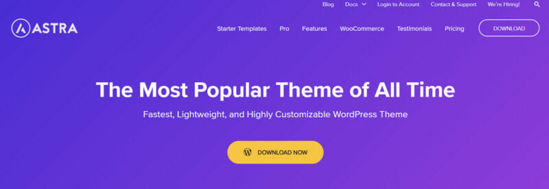 astra wordpress theme