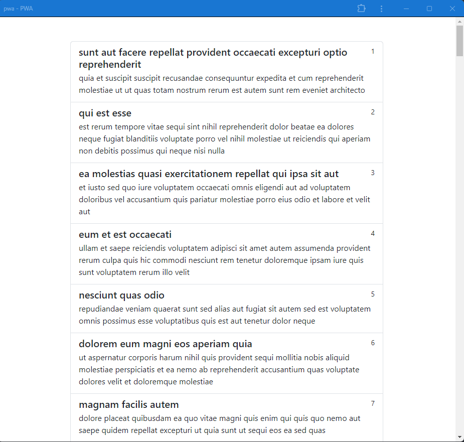 angular pwa