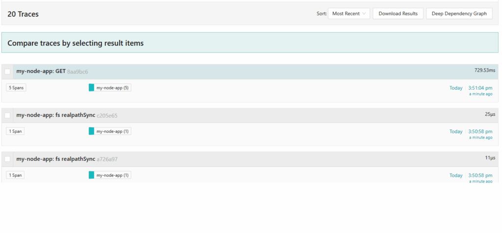 OpenTelemetry in Node.js