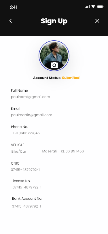 ON DEMAND Package delivery app