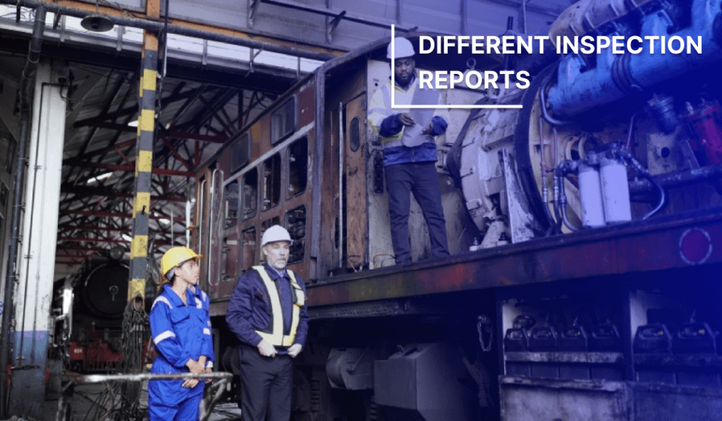 Different NDT inspection reports