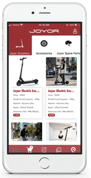 Electric Scooter eCommerce Mobile App