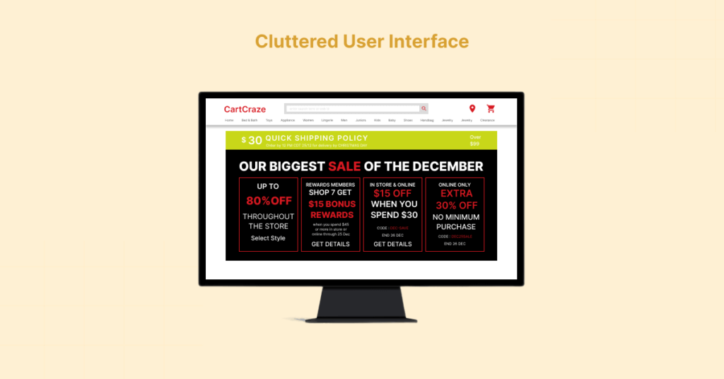 Cluttered_User_Interface in bad web design
