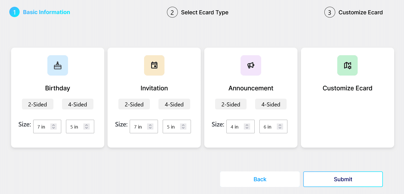 AI eCard design editor for WordPress WooCommerce